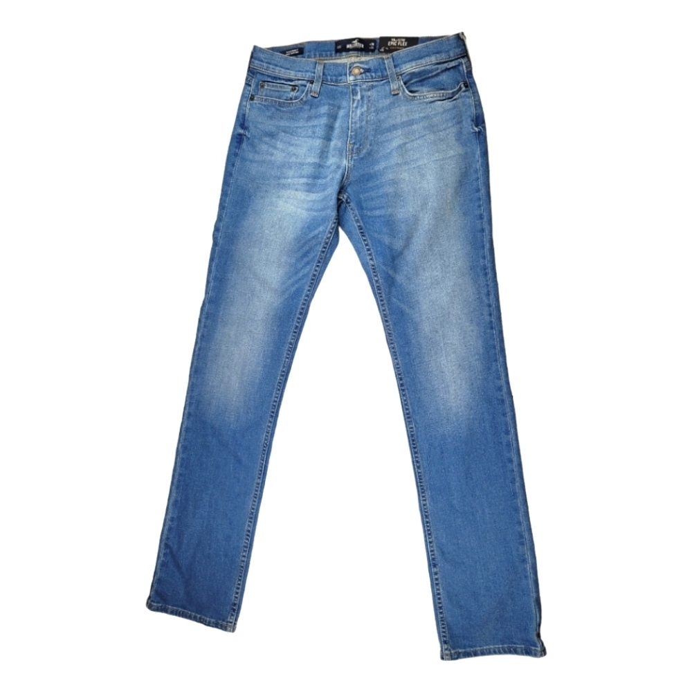 **NWT** Hollister EPIC Flex Medium Wash Slim‎ Straight Jeans